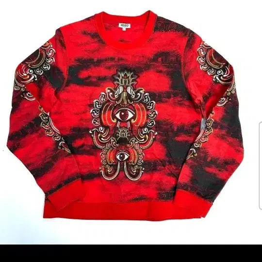[BUNJANG] Kenzo Sweatshirt Red Unisex / 겐조 맨투맨 레드.  L.  남녀공용
