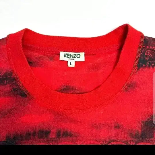 [BUNJANG] Kenzo Sweatshirt Red Unisex / 겐조 맨투맨 레드.  L.  남녀공용
