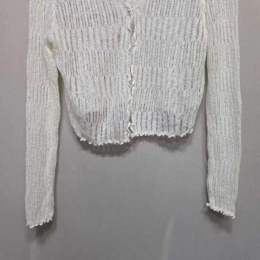 [BUNJANG] Haula Sheer Cropped Cardigan / haula 시스루 크롭 가디건