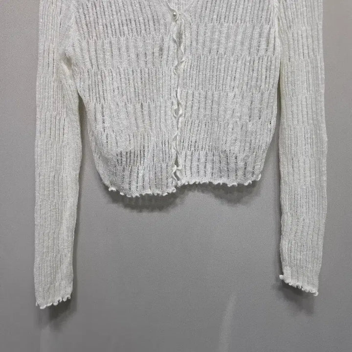 [BUNJANG] Haula Sheer Cropped Cardigan / haula 시스루 크롭 가디건