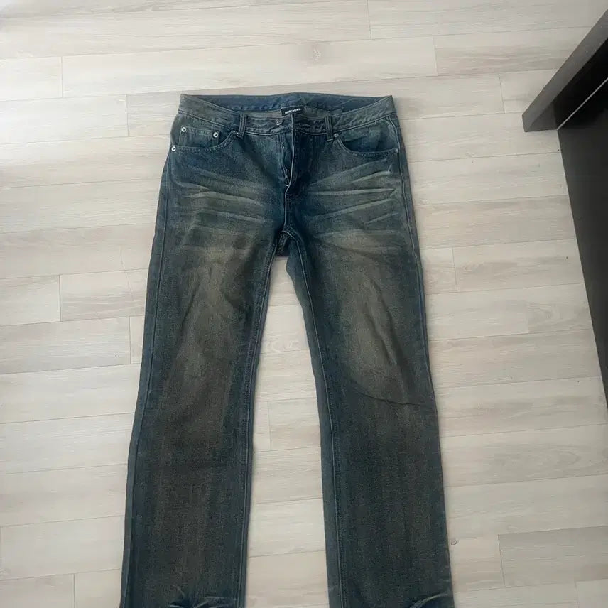 [BUNJANG] NOT FOR NOTHING Stitch Low Rise Flare Pants / 낫포너드 스티치 로우라이즈 플레어팬츠