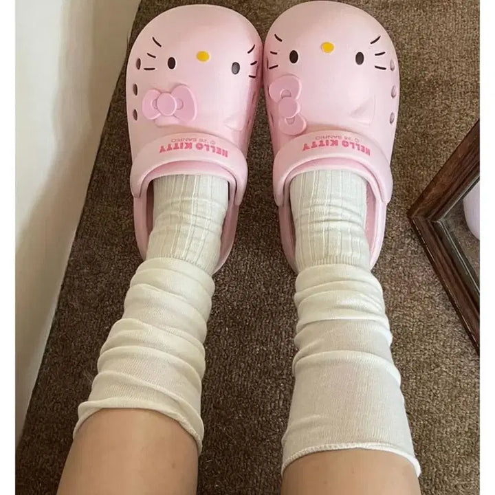 [BUNJANG] Hello Kitty Crocs Mules Slippers / (새상품)헬로키티 크록스 뮬 슬리퍼