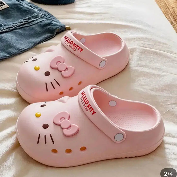 [BUNJANG] Hello Kitty Crocs Mules Slippers / (새상품)헬로키티 크록스 뮬 슬리퍼
