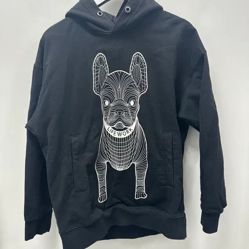 [BUNJANG] LIFEWORK Embroidered Dog Hoodie / [만원 아라비아빈티지] LIFEWORK 강아지 자수 후드티 95