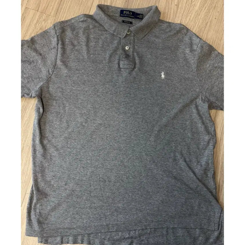 [BUNJANG] Polo Ralph Lauren Grey Polo Shirt L Size / 폴로 랄프로렌  그레이 카라티  L 사이즈