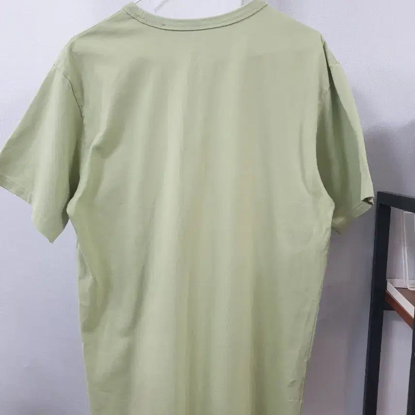 [BUNJANG] Adidas Pocket T-Shirt Green Medium / pakaian Adidas 아디다스 포켓 반팔티 연두색 M