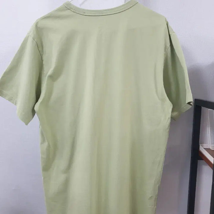 [BUNJANG] Adidas Pocket T-Shirt Green Medium / pakaian Adidas 아디다스 포켓 반팔티 연두색 M