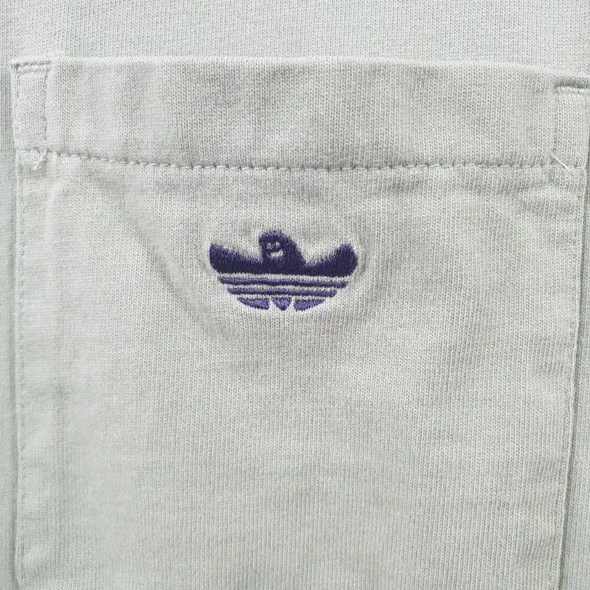 [BUNJANG] Adidas Pocket T-Shirt Green Medium / pakaian Adidas 아디다스 포켓 반팔티 연두색 M