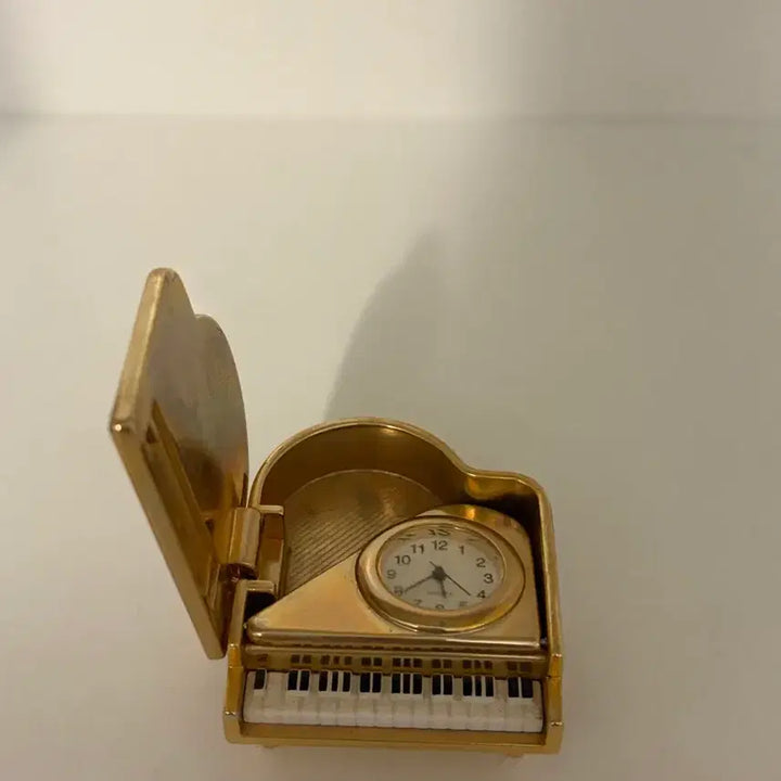 [BUNJANG] Vintage Brass Piano Miniature Clock / 빈티지 피아노 브라스 미니어쳐시계
