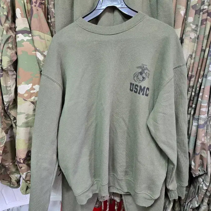 [BUNJANG] USMC Genuine Issue Marine Corps Training Tracksuit Set - Size L/R / 미군지급해병대추리닝한벌lr