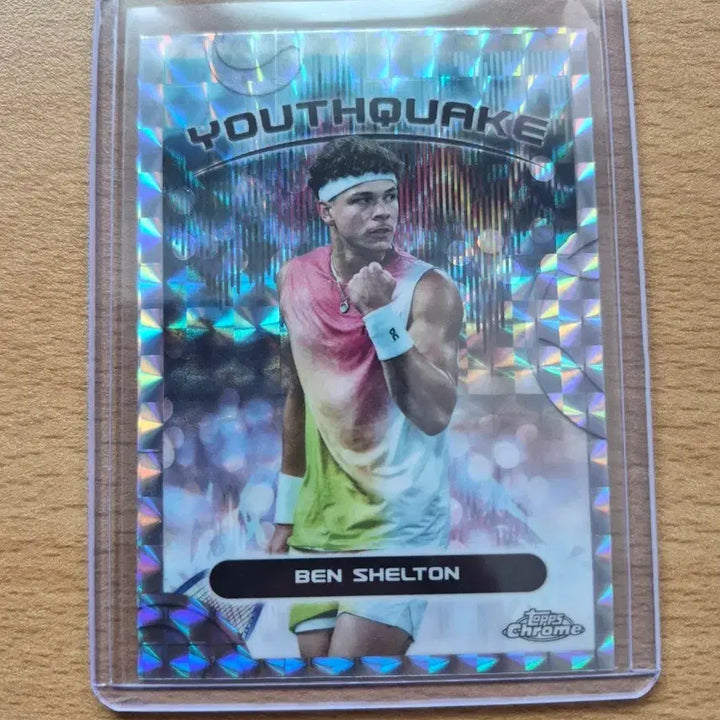 [BUNJANG] 2025 Topps Chrome Tennis Ben Shelton U-Squeak Geometric Refractor Card / 2025 탑스크롬 테니스 벤 쉘튼 유스퀘이크 지오메트릭 리프렉터카드