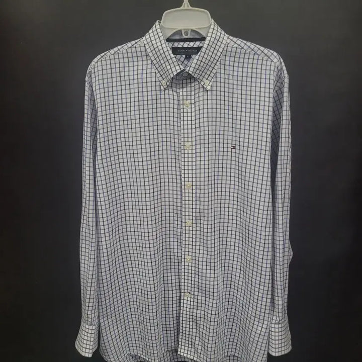 [BUNJANG] Tommy Hilfiger Embroidered Logo Checkered Shirt / Tommy Hilfiger 타미힐피거 체크 자수로고 셔츠