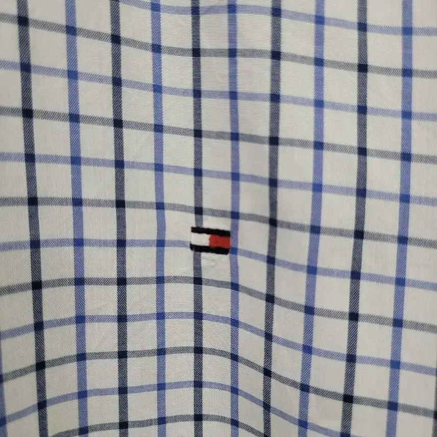 [BUNJANG] Tommy Hilfiger Embroidered Logo Checkered Shirt / Tommy Hilfiger 타미힐피거 체크 자수로고 셔츠