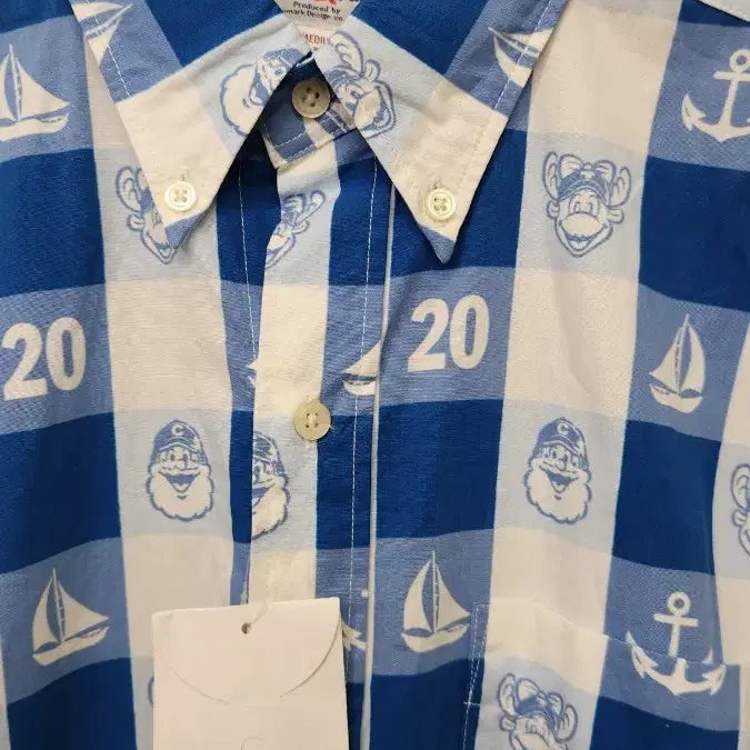 [BUNJANG] Captain Santa Kara Short Sleeve Shirt / 캡틴산타 카라반팔셔츠