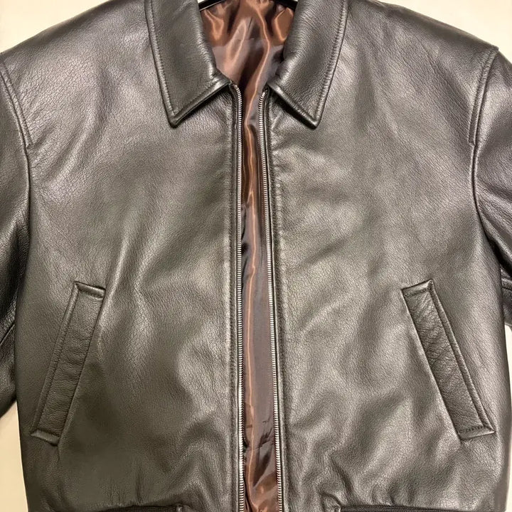 [BUNJANG] Ellumude Serenity Goat Leather Blouson Black Size 46 / 엘무드 세레니티 고트 레더 블루종 블랙46사이즈 팝니다