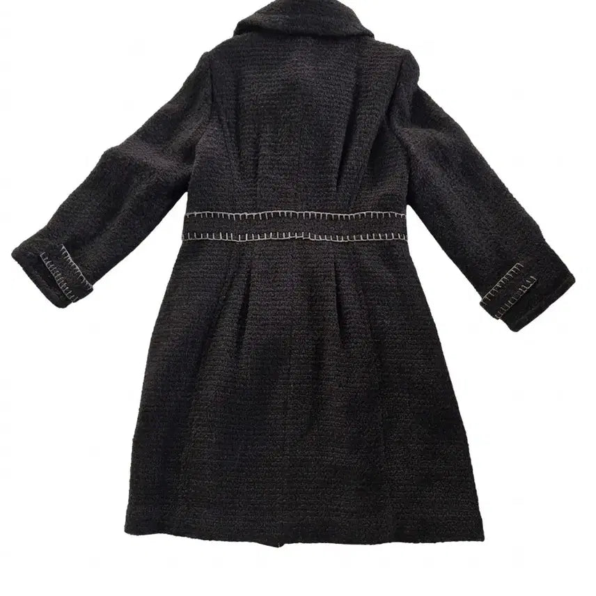 [BUNJANG] Thursday Island Double Button Long Coat Brown / 써스데이아일랜드 더블 버튼 롱 코트 브라운