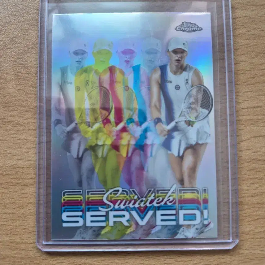 [BUNJANG] 2024 Topps Chrome Tennis Iga Świątek Subd Insert Card / 2024 탑스크롬 테니스 이가 시비옹테크 서브드 인서트카드
