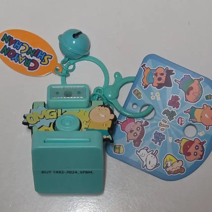 [BUNJANG] Crayon Shin-chan Megu-chan Polaroid Camera Keychain (Mint) / 짱구 폴라로이드 카메라 키링 맹구 민트색