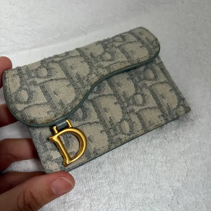 [BUNJANG] Dior Saddle Bloom Oblique Card Holder / 디올 새들 블룸 오블리크 카드지갑