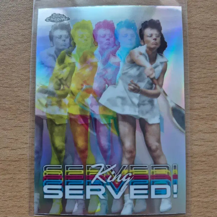 [BUNJANG] 2024 Topps Chrome Tennis Billie Jean King Serve D Insert Card / 2024 탑스크롬 테니스 빌리 진 킹 서브드 인서트카드