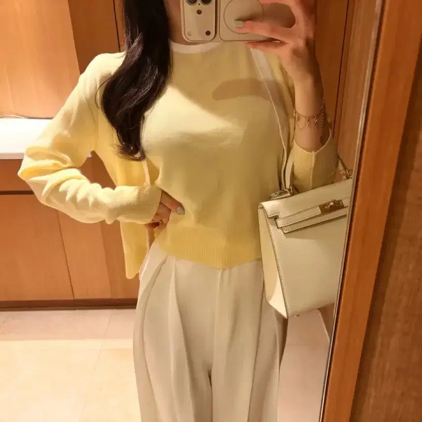 [BUNJANG] Sleeveless Top and Cardigan Set / 나시+가디건set