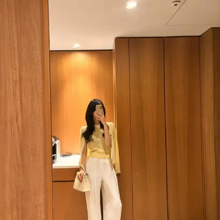 [BUNJANG] Sleeveless Top and Cardigan Set / 나시+가디건set