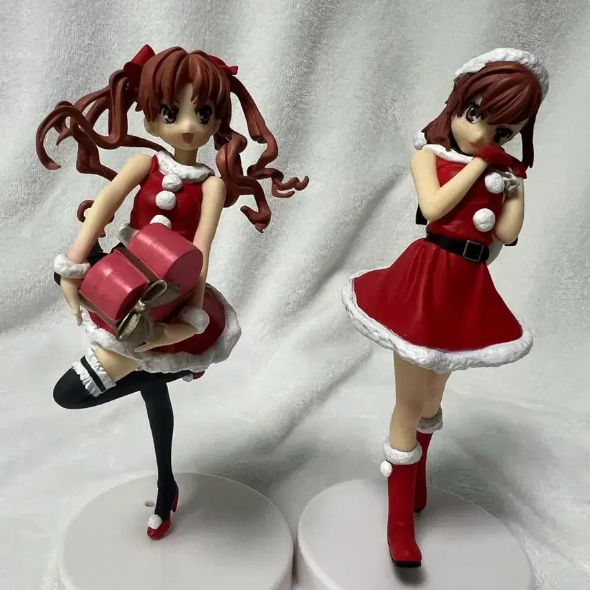 [BUNJANG] A Certain Scientific Railgun Mikoto Misaka &amp; Kuroko Shirai Santa Figure / 어과초 어마금 미사카 미코토 시라이 쿠로코 산타 피규어