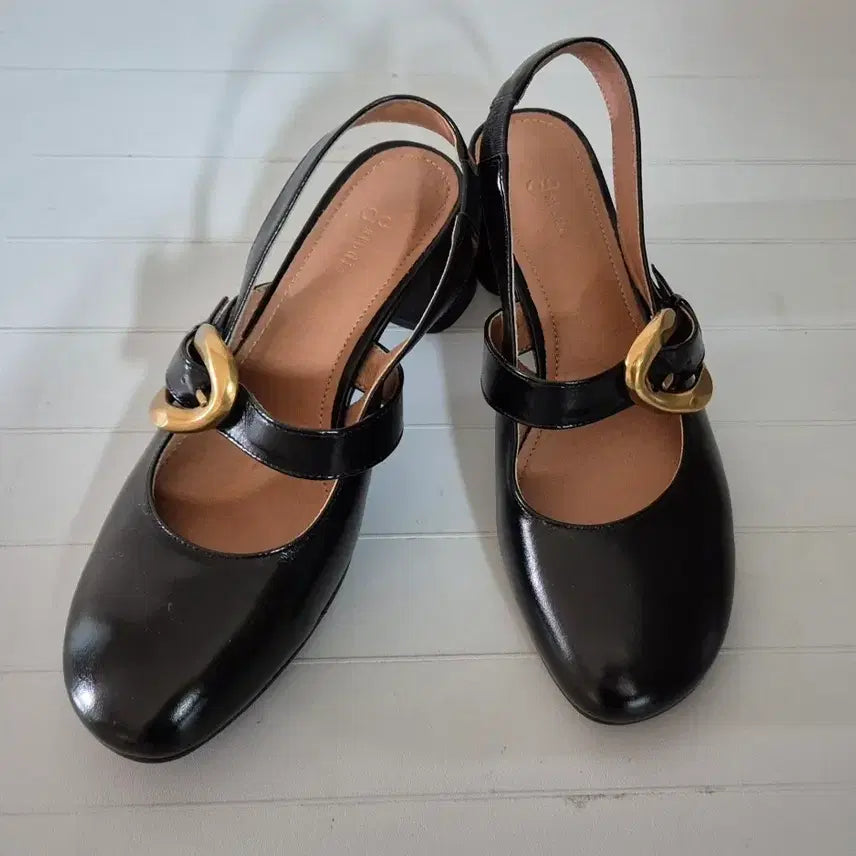 [BUNJANG] JS STUDIO Black Mary Jane Slingback Heels / (새상품99000원)지스튜디오 블랙 메리제인 슬링백