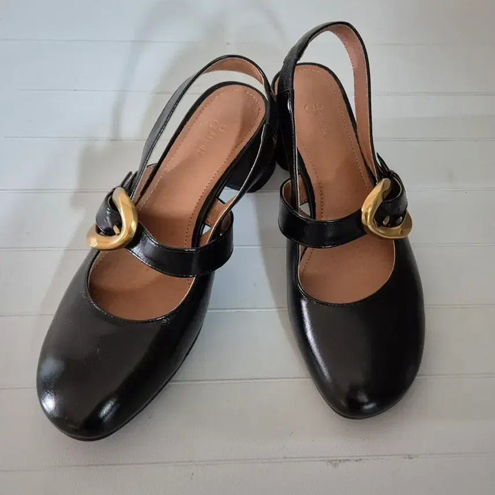 [BUNJANG] JS STUDIO Black Mary Jane Slingback Heels / (새상품99000원)지스튜디오 블랙 메리제인 슬링백