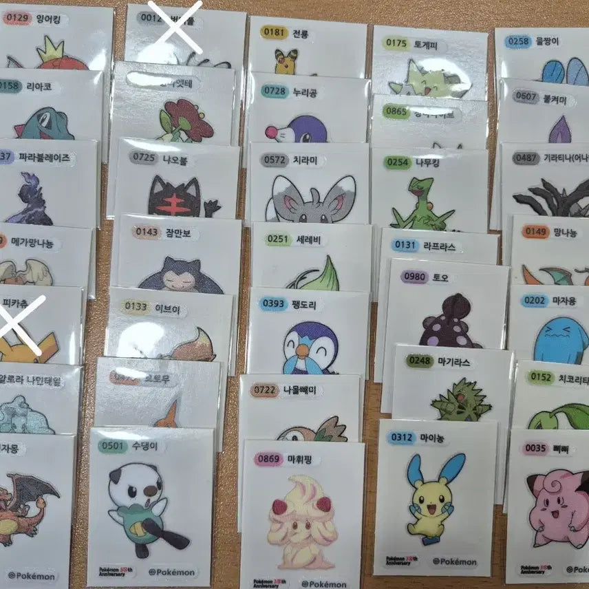 [BUNJANG] Pokemon DittiSeal Season 5 - Mewtwo, Mew, Pixel DittiSeals for Exchange / 포켓몬 띠부씰 교환 시즌5 뮤츠 뮤 띠부실 기타 <=>픽셀 띠부씰 교환