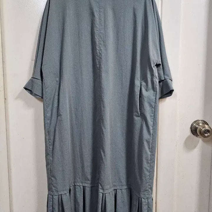 [BUNJANG] Creson Oversized One-Piece Dress Green-Olive Nylon Blend / 크레송 오버핏 원피스