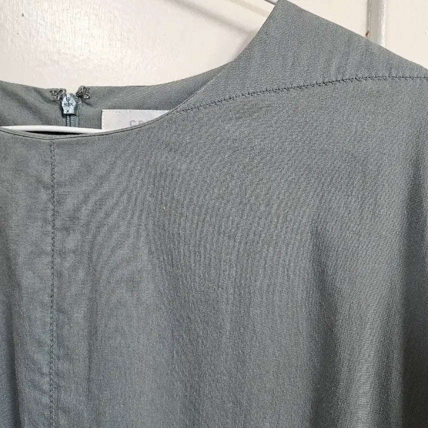 [BUNJANG] Creson Oversized One-Piece Dress Green-Olive Nylon Blend / 크레송 오버핏 원피스