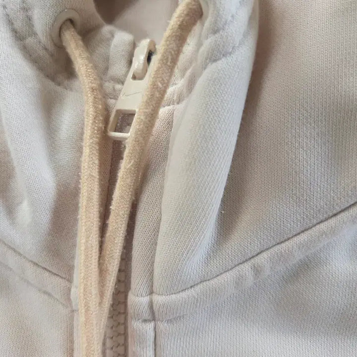 [BUNJANG] Nike Swoosh Zip-Up Hoodie Ivory Orange / 나이키 스우시 후드집업 아이보리 오렌지