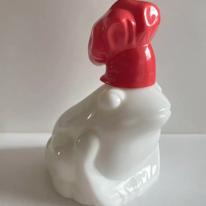 [BUNJANG] 1970s Avon Milk Glass Frog Patissier Lotion Bottle / 1970s/미국빈티지 에이본 밀크글라스 개구리파티쉐(rare)