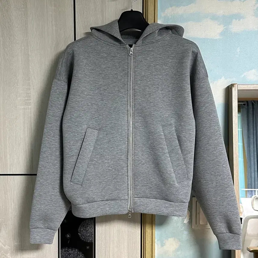 [BUNJANG] DNSR Neoprene Hooded Zip-Up Gray L / (새상품/L) DNSR 네오프렌 후드집업 그레이
