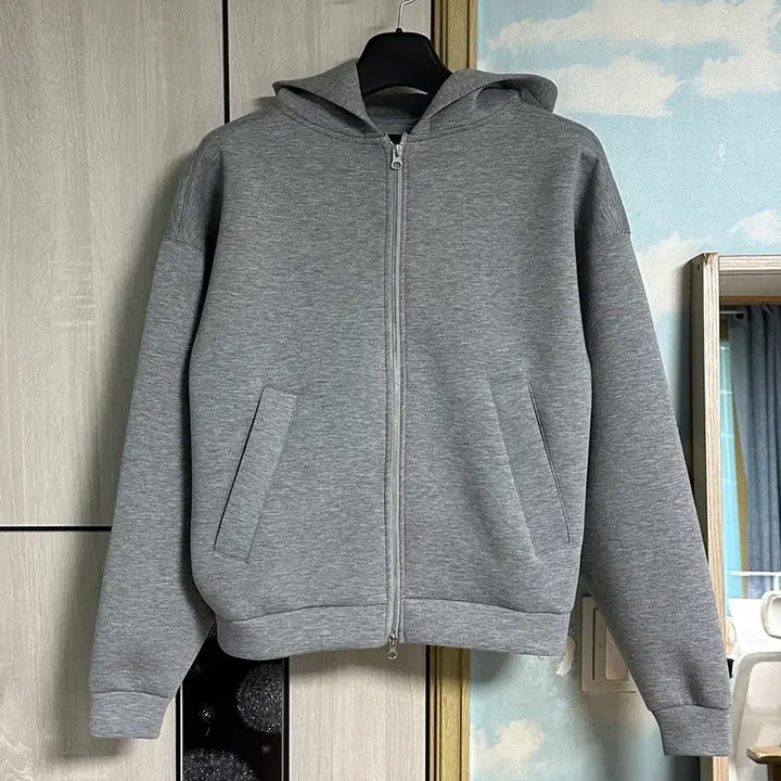 [BUNJANG] DNSR Neoprene Hooded Zip-Up Gray L / (새상품/L) DNSR 네오프렌 후드집업 그레이