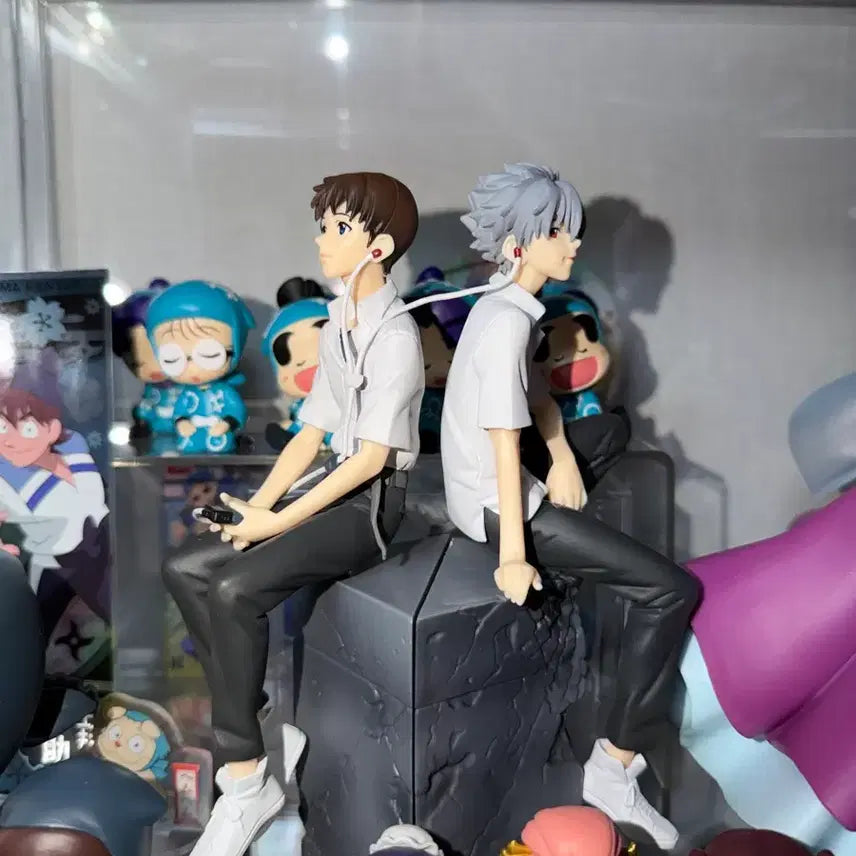 [BUNJANG] Evangelion Shinji &amp; Kaworu Figure Bundle (Unsealed) / 개봉전시) 에반게리온 신지&amp;카오루 피규어 일괄 판매합니다!