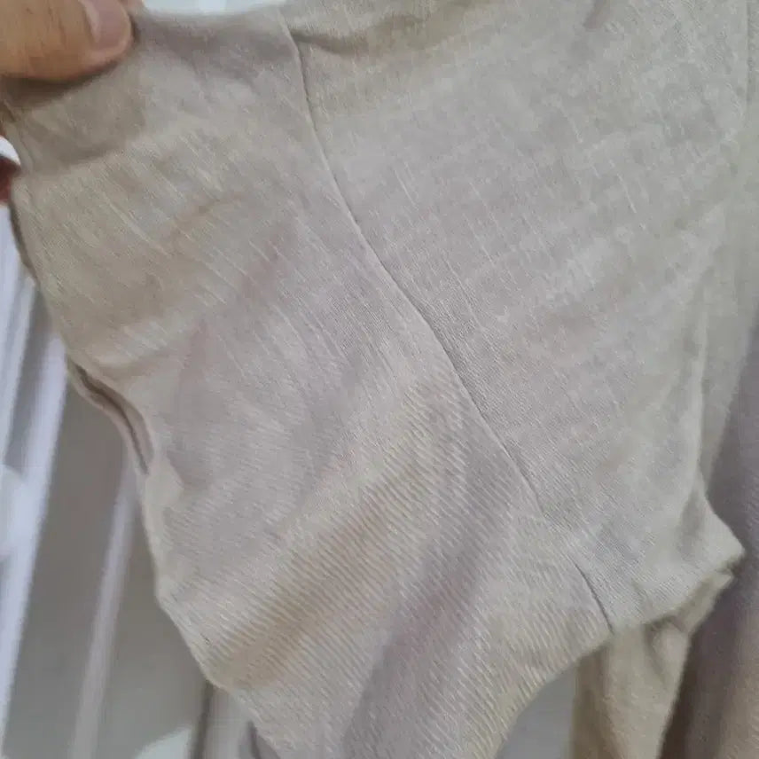 [BUNJANG] Linen Long Dress with Frill Hem / 여름 시원한 고급스러운 디자인이쁜 마. 린넨 롱원피스 가슴단면59