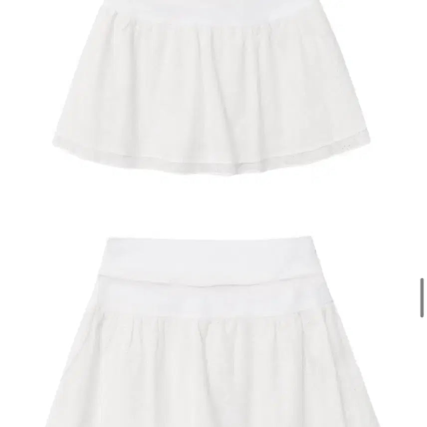 [BUNJANG] Etmon Punching Lace Mini Skirt White / 에트몽 펀칭 레이스 미니스커트 화이트