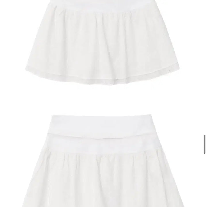 [BUNJANG] Etmon Punching Lace Mini Skirt White / 에트몽 펀칭 레이스 미니스커트 화이트