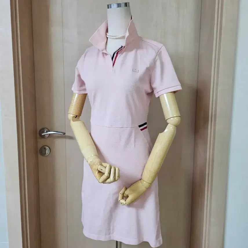 [BUNJANG] Lacoste Pink Polo Dress 90-95 / 라코스테 핑크 카라 원피스 90~95