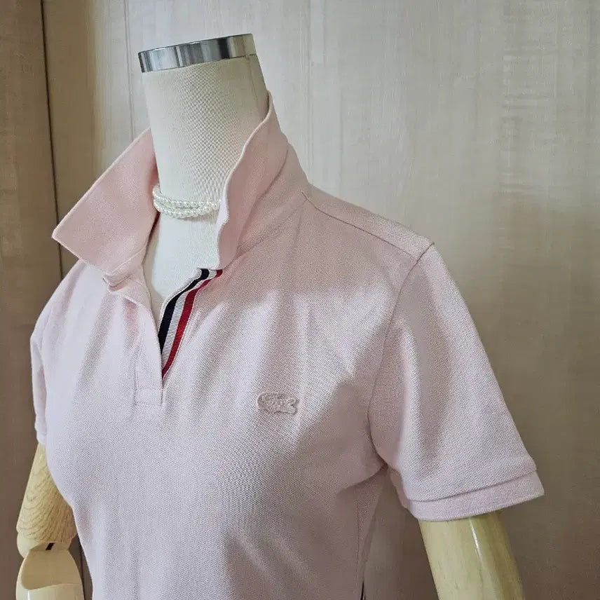 [BUNJANG] Lacoste Pink Polo Dress 90-95 / 라코스테 핑크 카라 원피스 90~95
