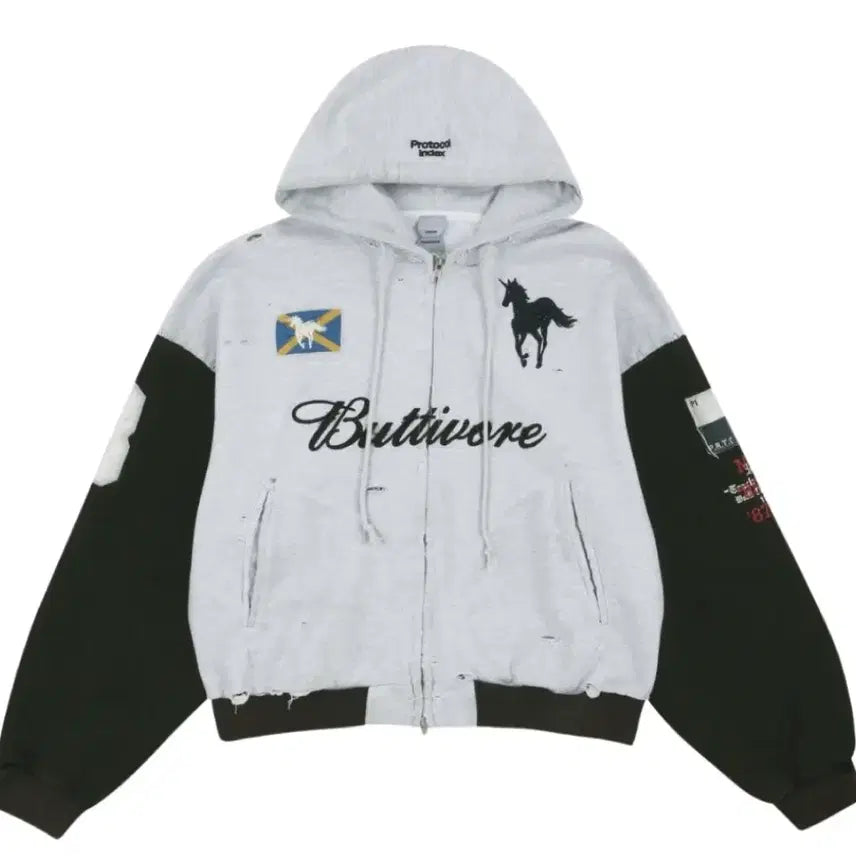 [BUNJANG] Protocol Index Vertibor Hoodie Zip-up Size 2 / 프로토콜 인덱스 버티보어 후드 집업 2 사이즈