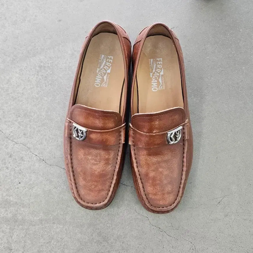 [BUNJANG] Salvatore Ferragamo Leather Driving Loafers Size 265 / [정품] 페라가모 드라이빙 로퍼 265사이즈 싸게 팝니다!