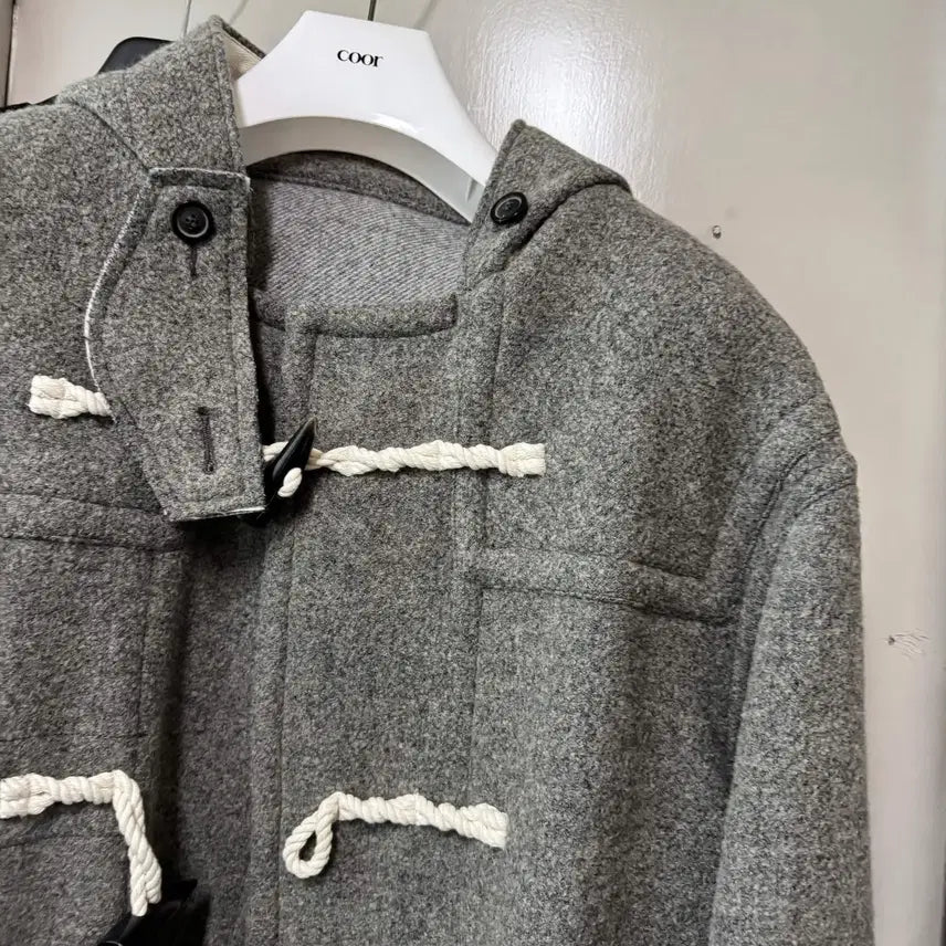 [BUNJANG] Coar Oversized Alpaca Blend Duffle Coat / (L) 쿠어 오버사이즈 알파카 블렌드 더플 코트
