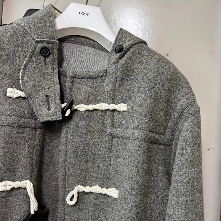 [BUNJANG] Coar Oversized Alpaca Blend Duffle Coat / (L) 쿠어 오버사이즈 알파카 블렌드 더플 코트