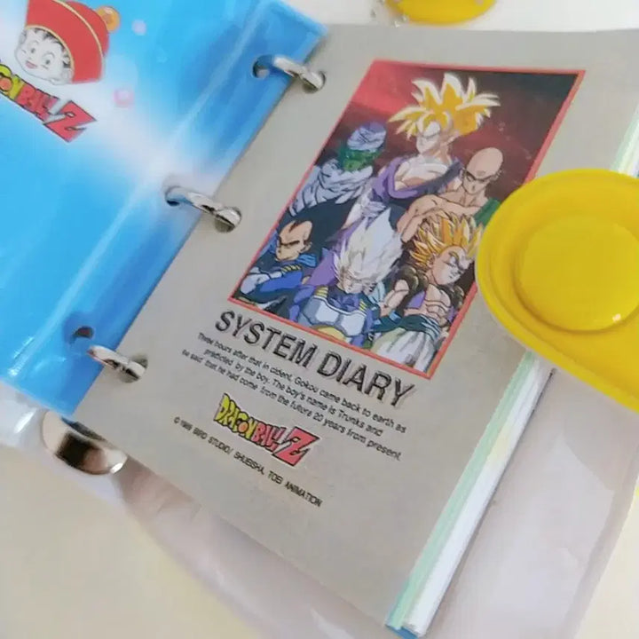 [BUNJANG] 1999 Dragon Ball 3-Ring Diary Vintage Stationery / 1999년 드래곤볼 3공 다이어리 고전 문구 빈티지 만화 손오공 다꾸