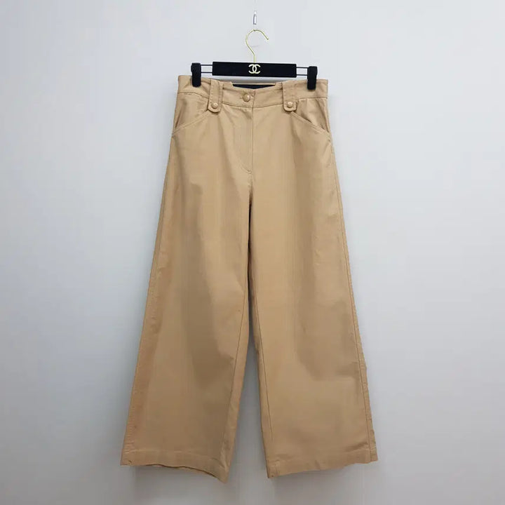 [BUNJANG] System 2022 Wide Cotton Pants Beige / 한섬 시스템 2022 와이드 코튼 팬츠 67-98사이즈