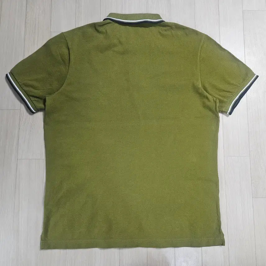 [BUNJANG] Prada Chest Logo Short-Sleeve Polo Shirt Khaki XXL / 프라다 체스트로고 반팔카라티 카키 XXL