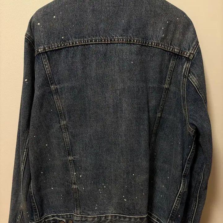 [BUNJANG] Polo Ralph Lauren White Paint Detail Denim Jacket (L) / 폴로 랄프로렌 데님 자켓